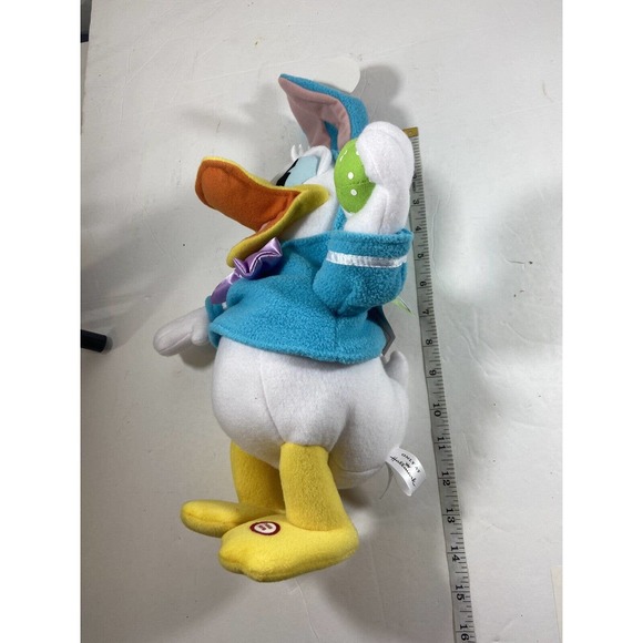 Donald Duck Hallmark Disney DON'T PULL MY EARS Plush Dancing Singing NWT Easter - Picture 8 of 8